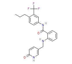 2D structure of the orthosteric ligand