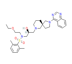 2D structure of the orthosteric ligand