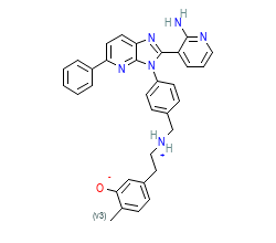 2D structure of the orthosteric ligand