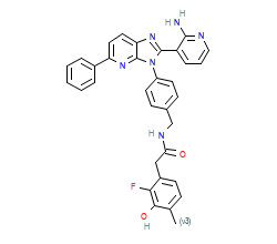2D structure of the orthosteric ligand