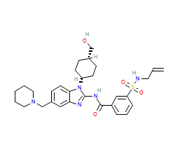 2D structure of the orthosteric ligand