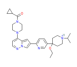 2D structure of the orthosteric ligand