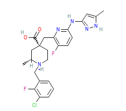 2D structure of the orthosteric ligand