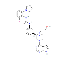 2D structure of the orthosteric ligand