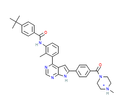 2D structure of the orthosteric ligand