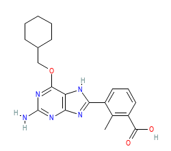 2D structure of the orthosteric ligand