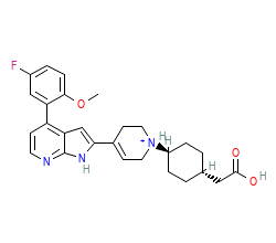 2D structure of the orthosteric ligand