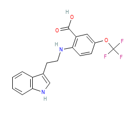 2D structure of the orthosteric ligand