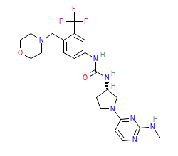 2D structure of the orthosteric ligand