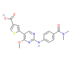 2D structure of the orthosteric ligand