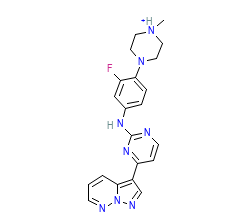 2D structure of the orthosteric ligand