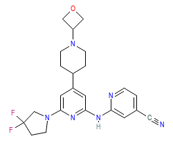 2D structure of the orthosteric ligand