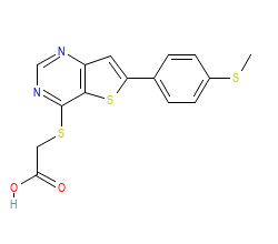2D structure of the orthosteric ligand