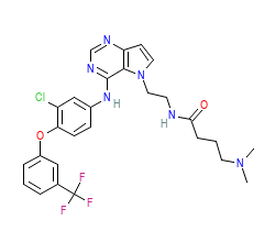 2D structure of the orthosteric ligand