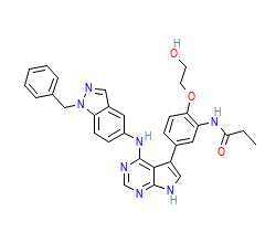 2D structure of the orthosteric ligand