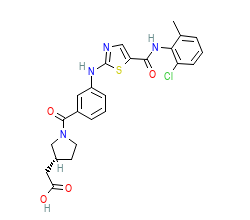 2D structure of the orthosteric ligand