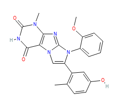 2D structure of the orthosteric ligand