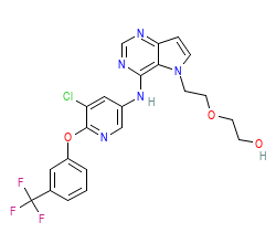 2D structure of the orthosteric ligand