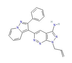 2D structure of the orthosteric ligand
