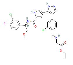 2D structure of the orthosteric ligand