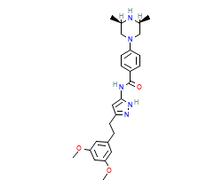 2D structure of the orthosteric ligand