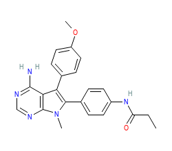 2D structure of the orthosteric ligand