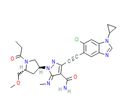 2D structure of the orthosteric ligand