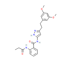 2D structure of the orthosteric ligand