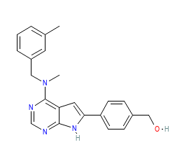 2D structure of the orthosteric ligand