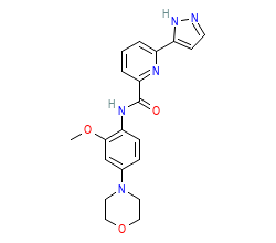 2D structure of the orthosteric ligand