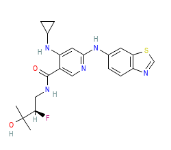 2D structure of the orthosteric ligand