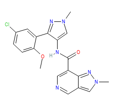 2D structure of the orthosteric ligand