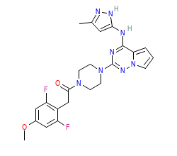 2D structure of the orthosteric ligand
