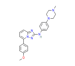 2D structure of the orthosteric ligand