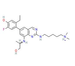 2D structure of the orthosteric ligand