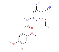 2D structure of the orthosteric ligand