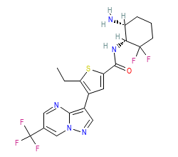 2D structure of the orthosteric ligand