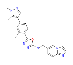 2D structure of the orthosteric ligand