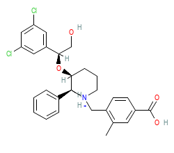 2D structure of the allostericligand