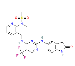 2D structure of the orthosteric ligand