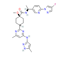 2D structure of the orthosteric ligand