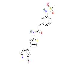 2D structure of the orthosteric ligand