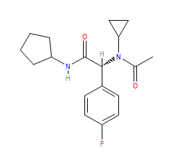 2D structure of the orthosteric ligand
