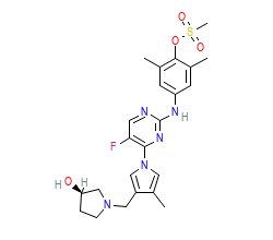 2D structure of the orthosteric ligand