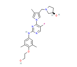 2D structure of the orthosteric ligand