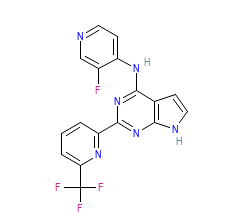 2D structure of the orthosteric ligand