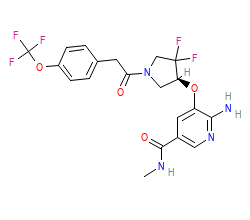 2D structure of the orthosteric ligand