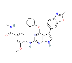 2D structure of the orthosteric ligand