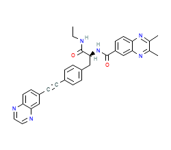 2D structure of the orthosteric ligand