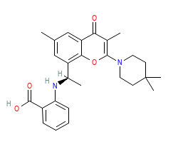 2D structure of the allostericligand